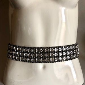 Beautiful RHINESTONE BELT 27" long 2' wide no name